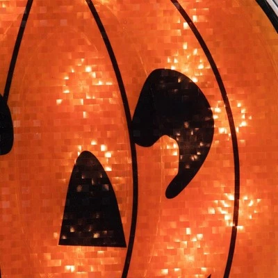 Northlight 13.5" Lighted Orange Jack O' Lantern Halloween Window Silhouette - Image 5