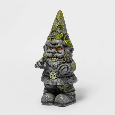 Hyde & EEK! Boutique Ghoulish Garden Light Up Gnome Halloween Decorative Figurine - Hyde & EEK! Boutique™ - Image 2