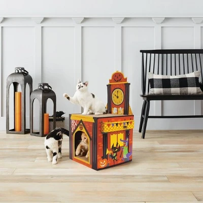 Hyde & EEK! Boutique Halloween Clock Tower Cat Scratcher - Hyde & EEK! Boutique™ - Image 3