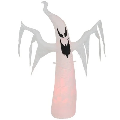 Sunnydaze Decor Sunnydaze 58" Self-Inflatable Holiday Spooky Glowing Ghost Outdoor Halloween Lawn Decoration with Red LED Light - Image 2