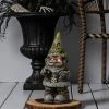 Hyde & EEK! Boutique Ghoulish Garden Light Up Gnome Halloween Decorative Figurine - Hyde & EEK! Boutique™