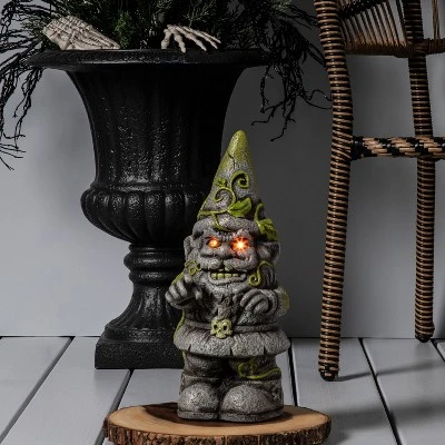 Hyde & EEK! Boutique Ghoulish Garden Light Up Gnome Halloween Decorative Figurine - Hyde & EEK! Boutique™