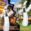 Costway 12ft Halloween Inflatable Ghost Quick Blow up w/LED Lights Outdoor Yard Scary Decoration