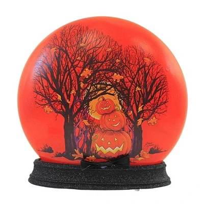 Stony Creek 7.5" Spooky Tree Round Orb With Base Halloween Pre Lit - Novelty Sculpture Lights - Image 4