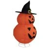 Northlight 34" Spooky Town Jack-O-Lanterns in Witch's Hat Outdoor Halloween Decoration