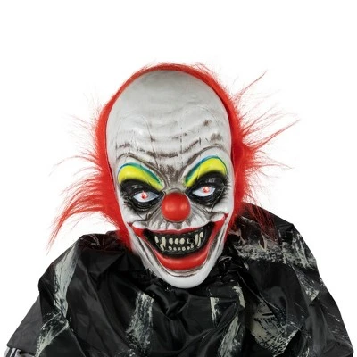 Northlight Spooky Town 5.5' Animated Standing Clown with Glowing Eyes Halloween Decoration - Image 5