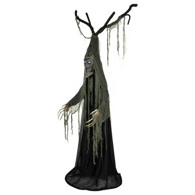 Northlight 7' Spooky Town Animated Tree Man Halloween Decoration with Lighted Eyes - Image 4