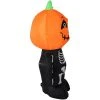 Sunnydaze Decor Sunnydaze Indoor/Outdoor Halloween Pumpkin Head Skeleton Man Inflatable Yard Decoration - 50"