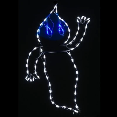 National Tree Company 51" Halloween Lighted Waving Ghost Decoration - Image 3