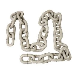Morris Costumes Realistic Rusted Chain Halloween Decoration - 80 in - Gray