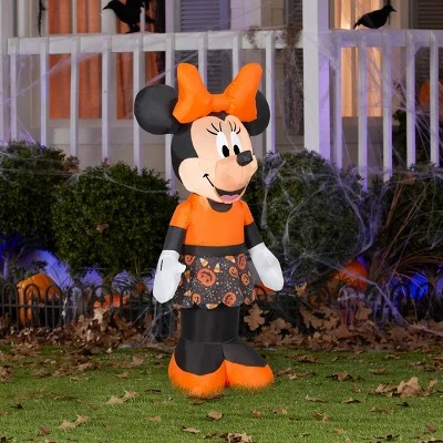 National Tree Company 42" Inflatable Halloween Party Minnie Mouse