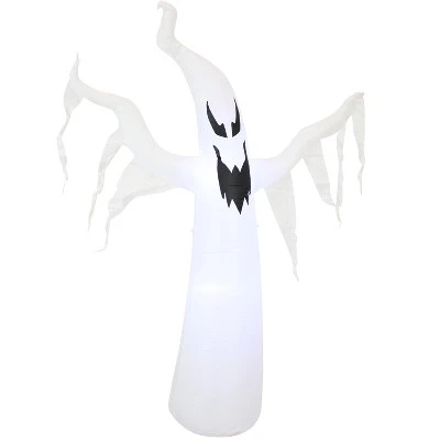 Sunnydaze Decor Sunnydaze 7 Foot Self Inflatable Blow Up Diabolical Ghost Outdoor Holiday Halloween Lawn Decoration with LED Lights - Image 2