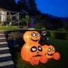 Costway 6 FT Inflatable Pumpkin Combo with Wizard’s Hat & Cat with Built-in LED Light