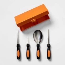 Hyde & EEK! Boutique 4pc Deluxe Halloween Pumpkin Carving Tool Kit - Hyde & EEK! Boutique™