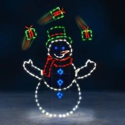 Product Works ProductWorks Pro-Line LED AnimotionYard Decoration Outdoor Indoor Holiday Lawn Ornament Decoration with Lights and Stakes