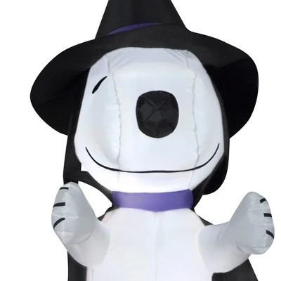 Gemmy Airblown Inflatable Snoopy Halloween House w/LEDs Scene Peanuts, 6 ft Tall, Multi - Image 3
