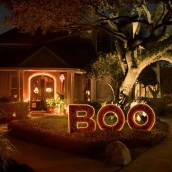 National Tree Company 47" “BOO" Sign with LED Light Strips