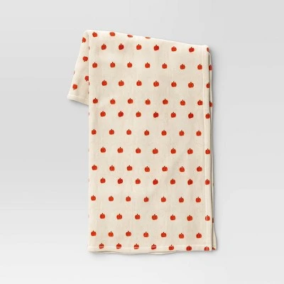 Mini Pumpkin Printed Halloween Throw Blanket - Hyde & EEK! Boutique™ Orange/gold - Image 5