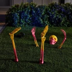 Hyde & EEK! Boutique 5pc Night of the Vivid Dead Ombre Skeleton Groundbreaker Halloween Scene Prop - Hyde & EEK! Boutique™