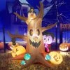 Tangkula 6 FT Tall Halloween Inflatable Decoration Outdoor Blow Up Dead Tree with Vampire Owl Bat Pumpkin Bright LED & RGB Lights