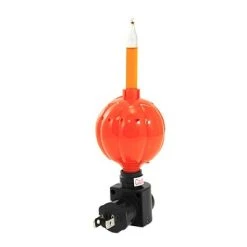 GANZ Halloween Jack O Lantern Night Light - One Night Light 7.0 Inches - Bubble Light Pumpkin - Mh185126 - Plastic - Orange