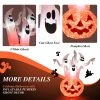 Costway 6 FT Inflatable Halloween Tree White Ghosts with Pumpkin Decor w/ Rotating Lamp