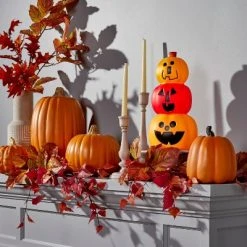 Hyde & EEK! Boutique Light Up Stacked Pumpkins Halloween Scene Prop - Hyde & EEK! Boutique™
