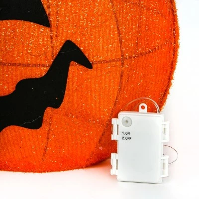 National Tree Company 24" Pre-Lit Pumpkin and Ghost - Image 3