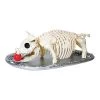 Seasons USA Inc Seasons USA Roasted Pig Skeleton Platter Halloween Decoration - 12 in x 15 in x 5 in - Multicolored