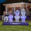 Gemmy Airblown Inflatable Haunted Mansion Scene with Music and Synchronized Light Show, 5.5 ft Tall