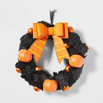 Hyde & EEK! Boutique Animated Pumpkin Halloween Wreath - Hyde & EEK! Boutique™ - Image 2