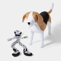 Hyde & EEK! Boutique Halloween Skeleton with Long Rope Dog Toy - XL - Hyde & EEK! Boutique™