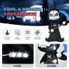 Costway 6 FT Halloween Inflatable Ghost Outdoor Blow Up Decoration w/ LED Lights