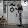 Northlight Spooky Town 5.5' Animated Standing Clown with Glowing Eyes Halloween Decoration