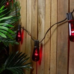 Northlight 10ct Purple Edison E17 Halloween Light Set - 9ft Black Wire