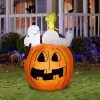 National Tree Company 54" Inflatable Halloween Snoopy and Woodstock