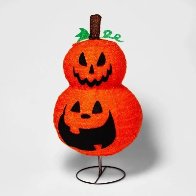 Hyde & EEK! Boutique LED Collapsible Jack-O'-Lantern Halloween Novelty Sculpture Light - Hyde & EEK! Boutique™ - Image 2