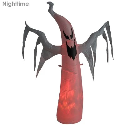 Sunnydaze Decor Sunnydaze 58" Self-Inflatable Holiday Spooky Glowing Ghost Outdoor Halloween Lawn Decoration with Red LED Light - Image 3