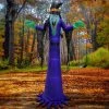 National Tree Company 12ft Inflatable Halloween Witch, 4 White LED Lights- UL